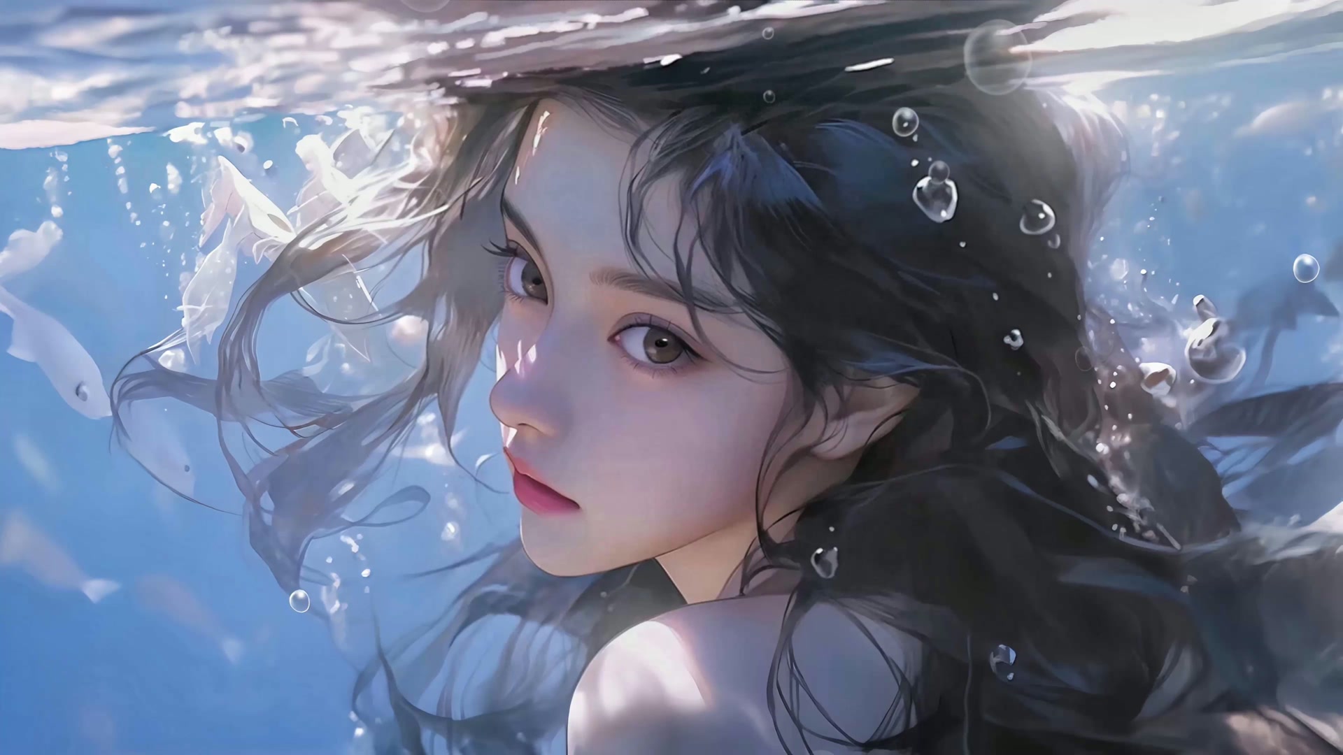 水中唯美少女