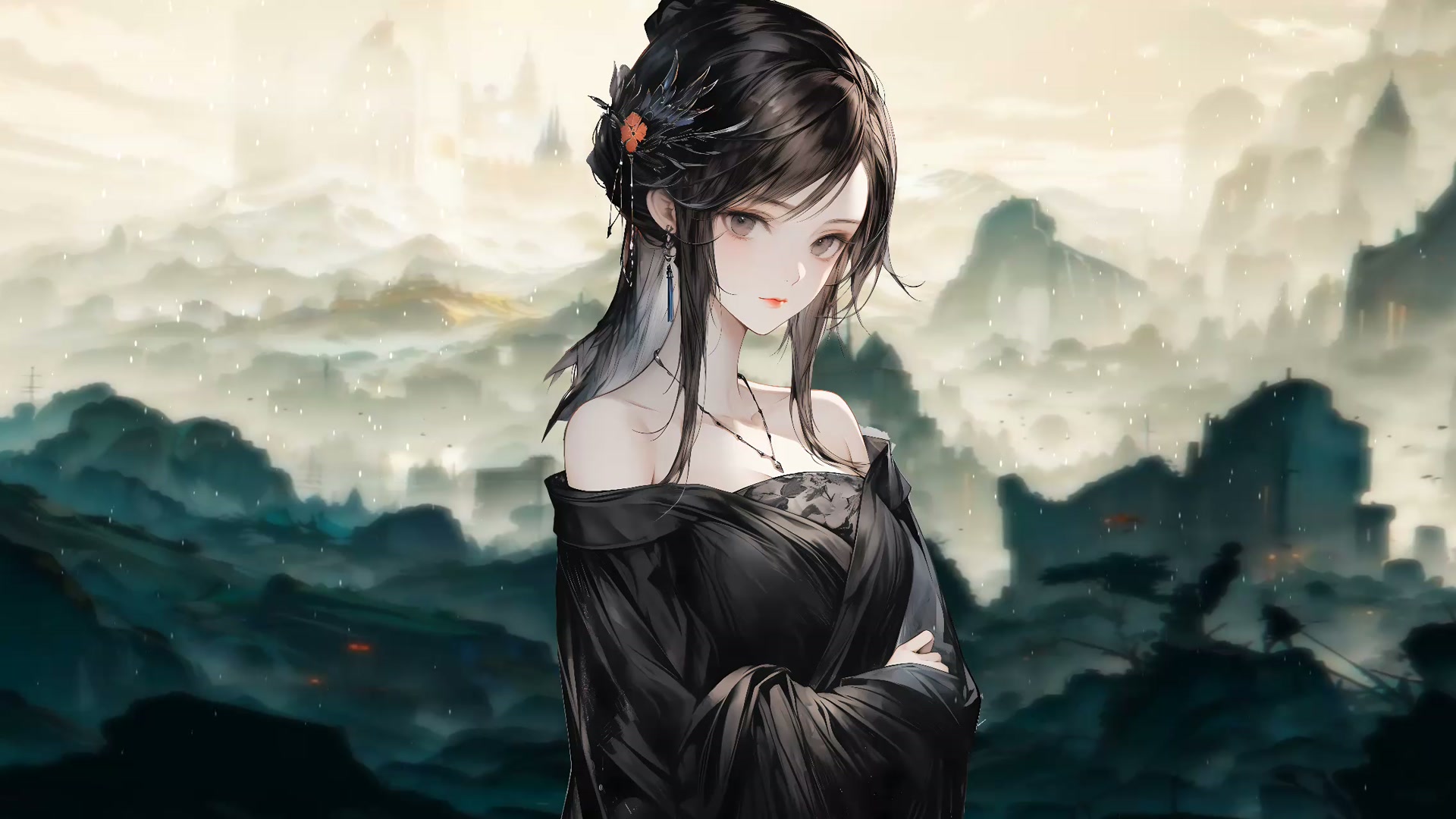 清冷古风少女
