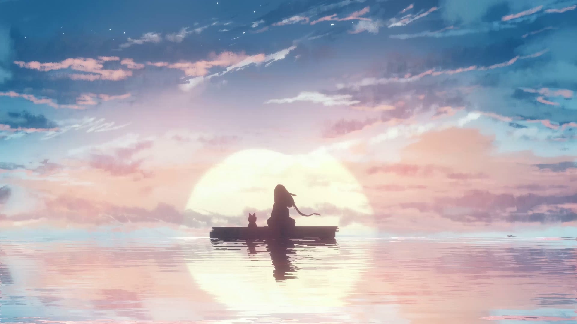夕阳下的女子