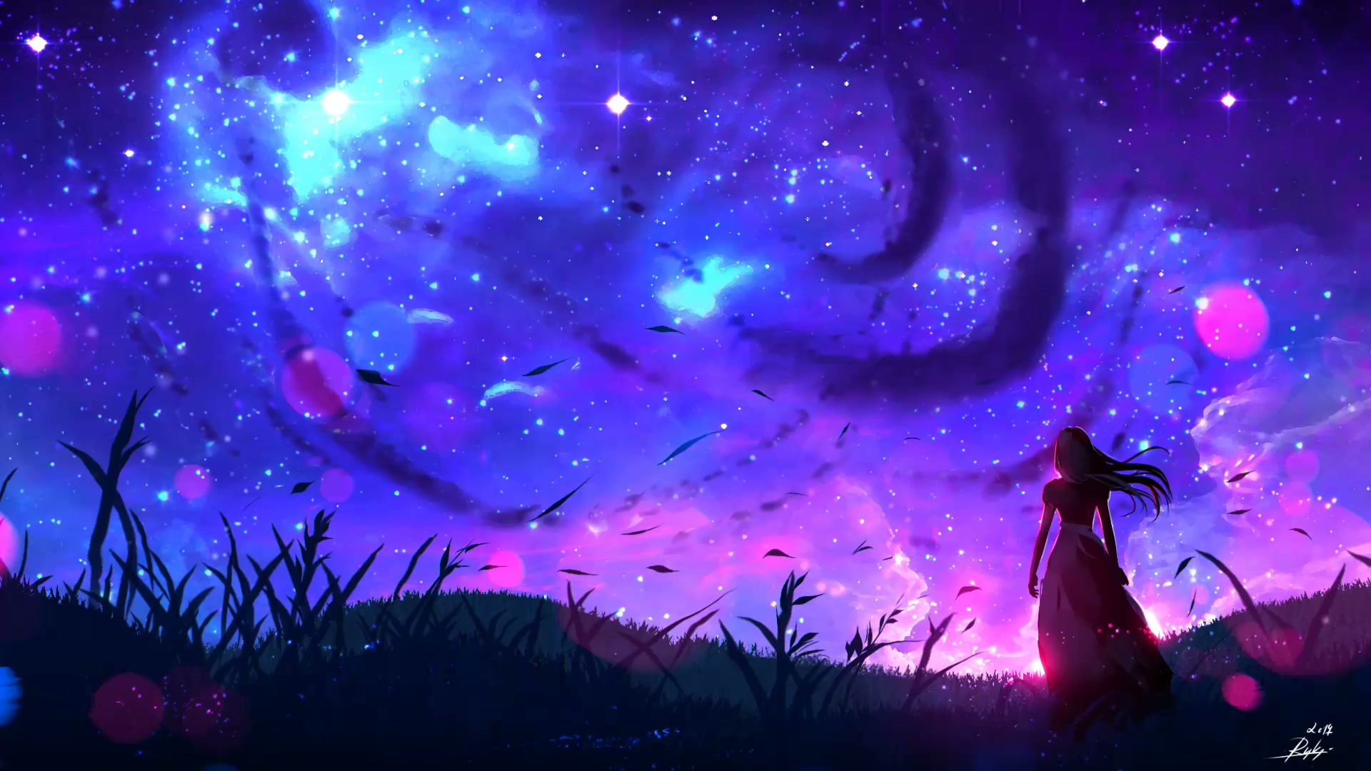 梦幻星空女子