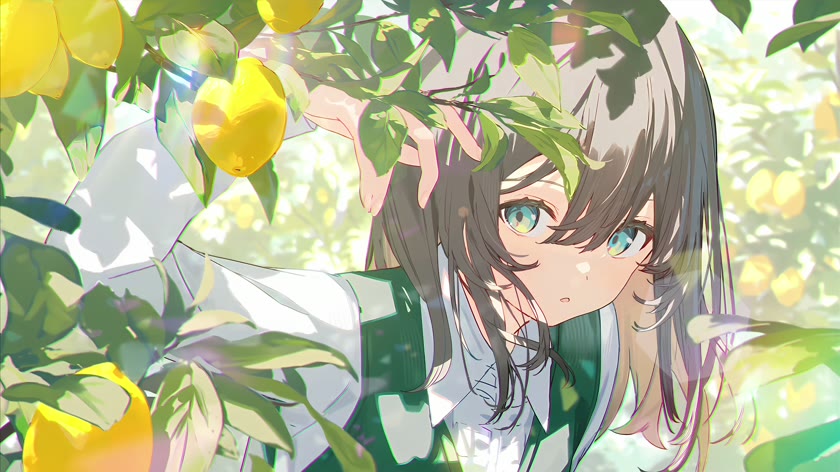 柠檬与少女