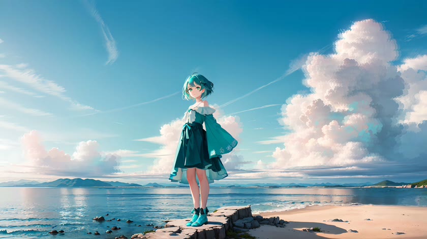 海边的少女