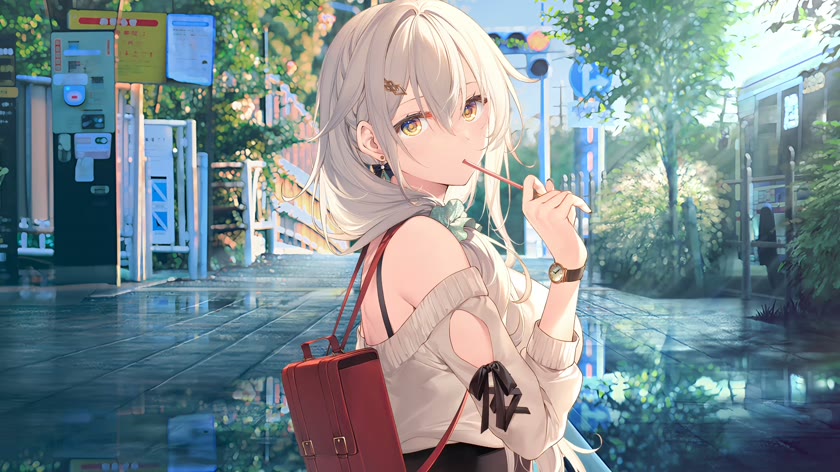 雨后少女