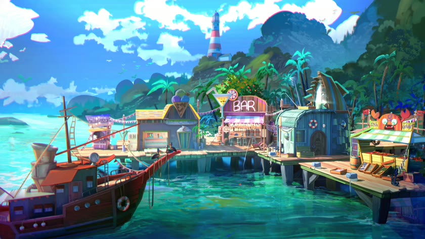 碧海港湾晴空