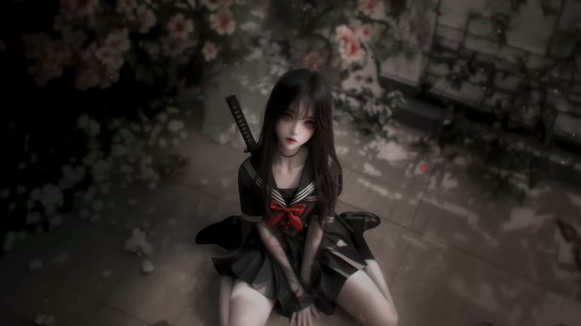 落樱与刀