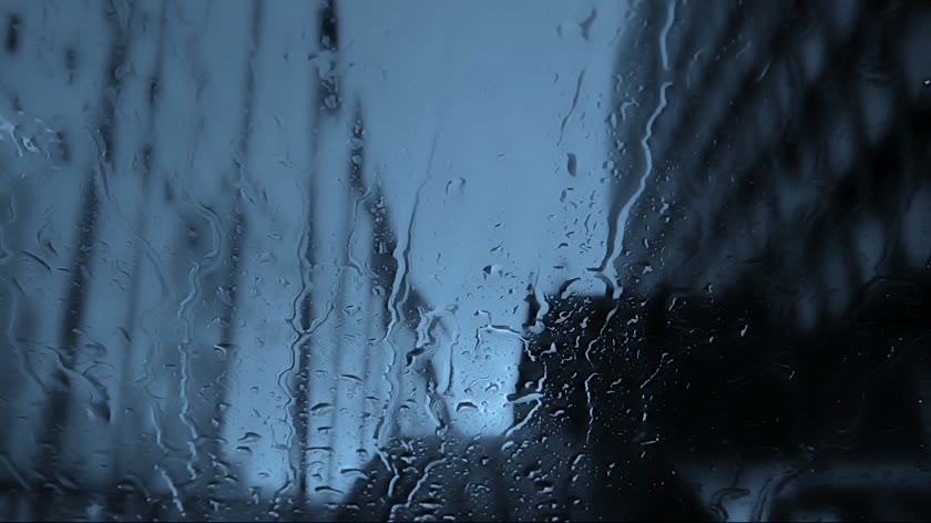 雨窗幽蓝