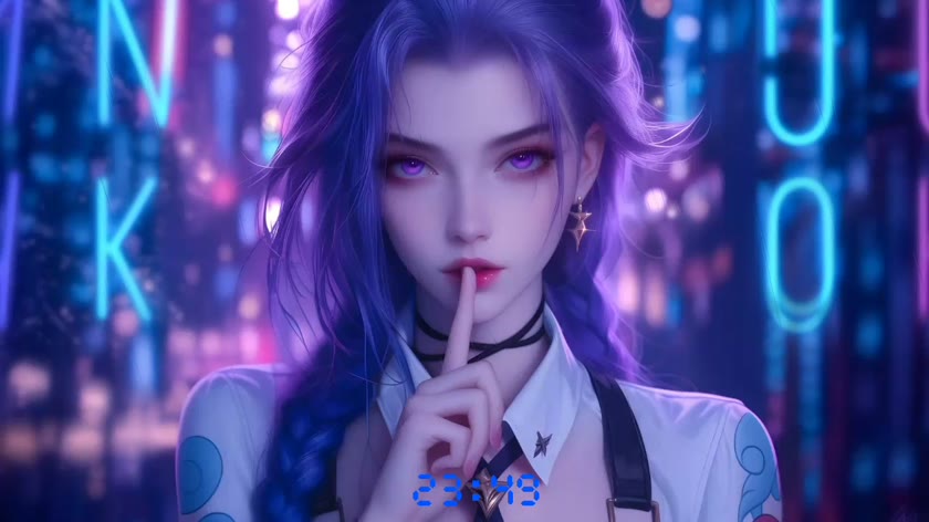 霓虹紫夜