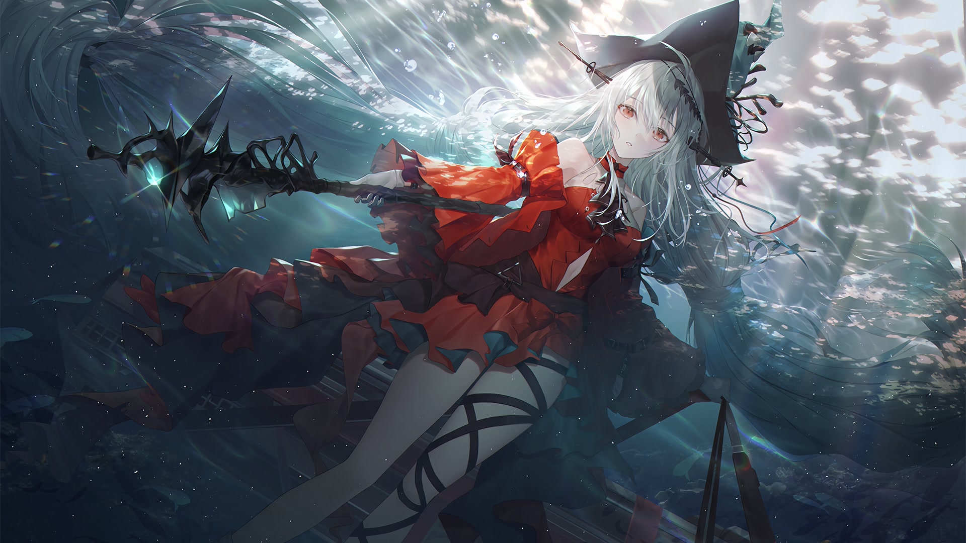 水下白发魔女