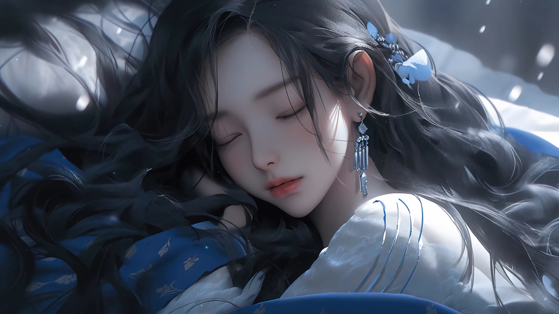 沉睡古风美人