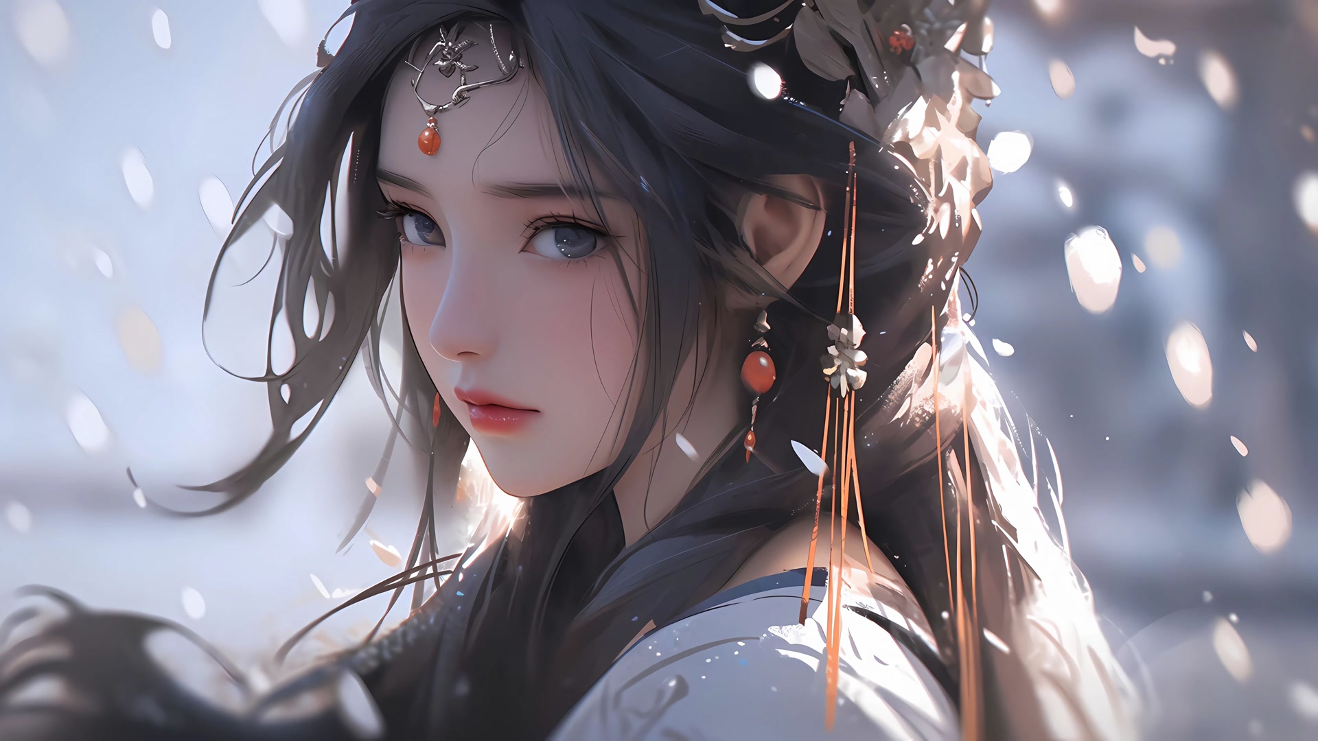 清冷古风美人