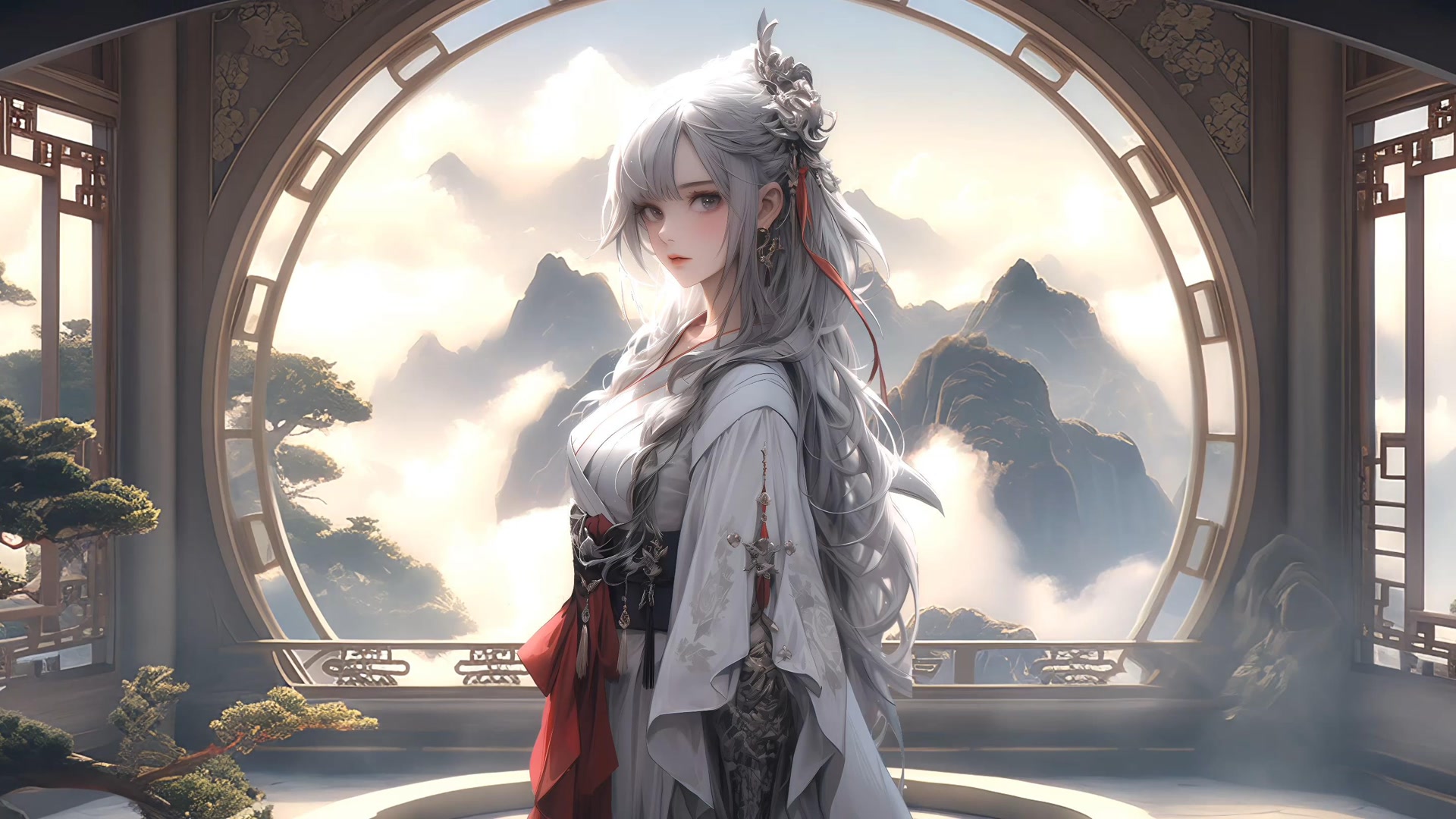 白发古风仙子