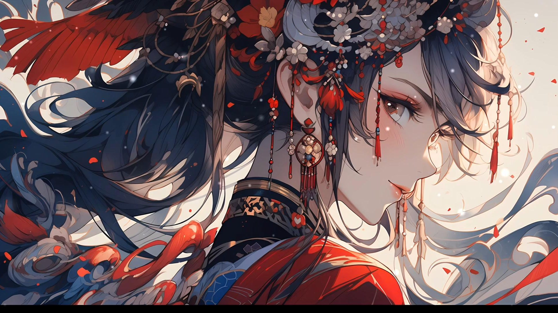 红妆流彩佳人
