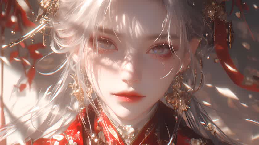 雪发朱颜