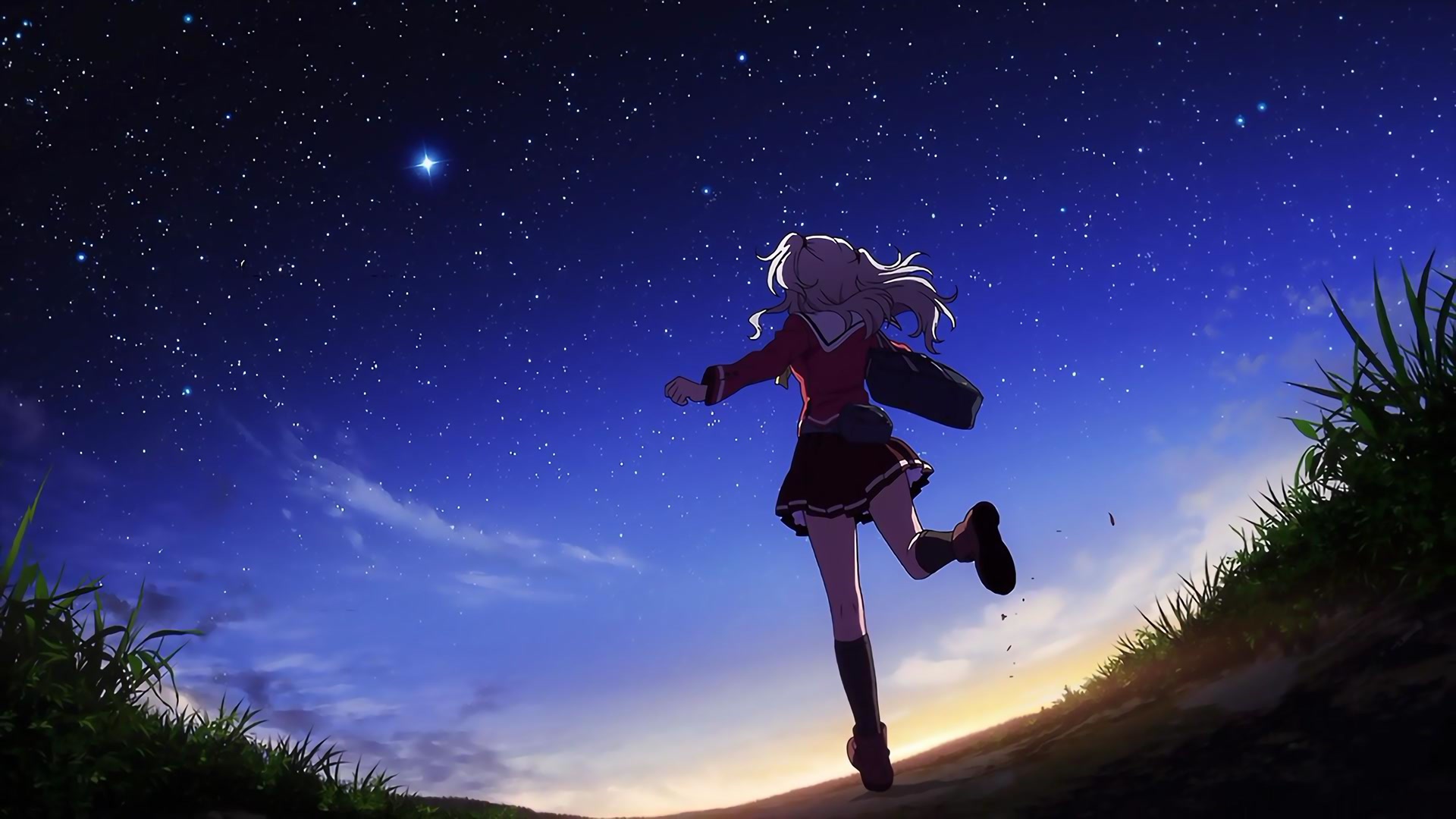少女奔向星空