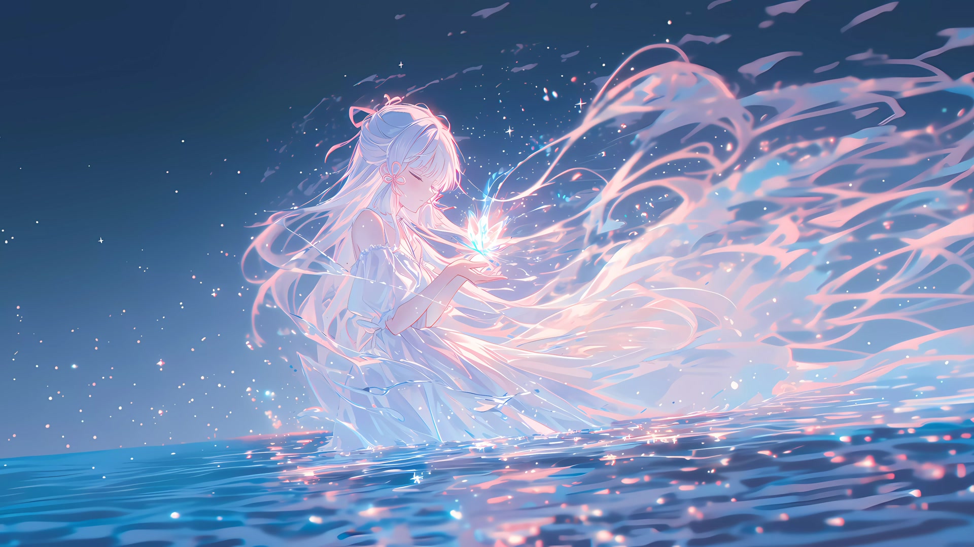 星河少女捧蝶