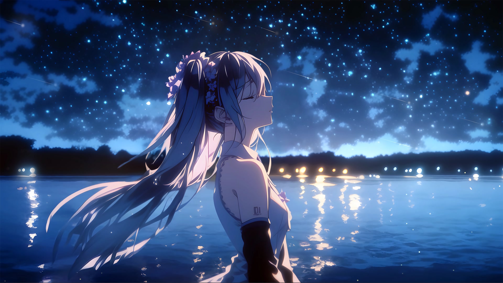 水中仰望星空