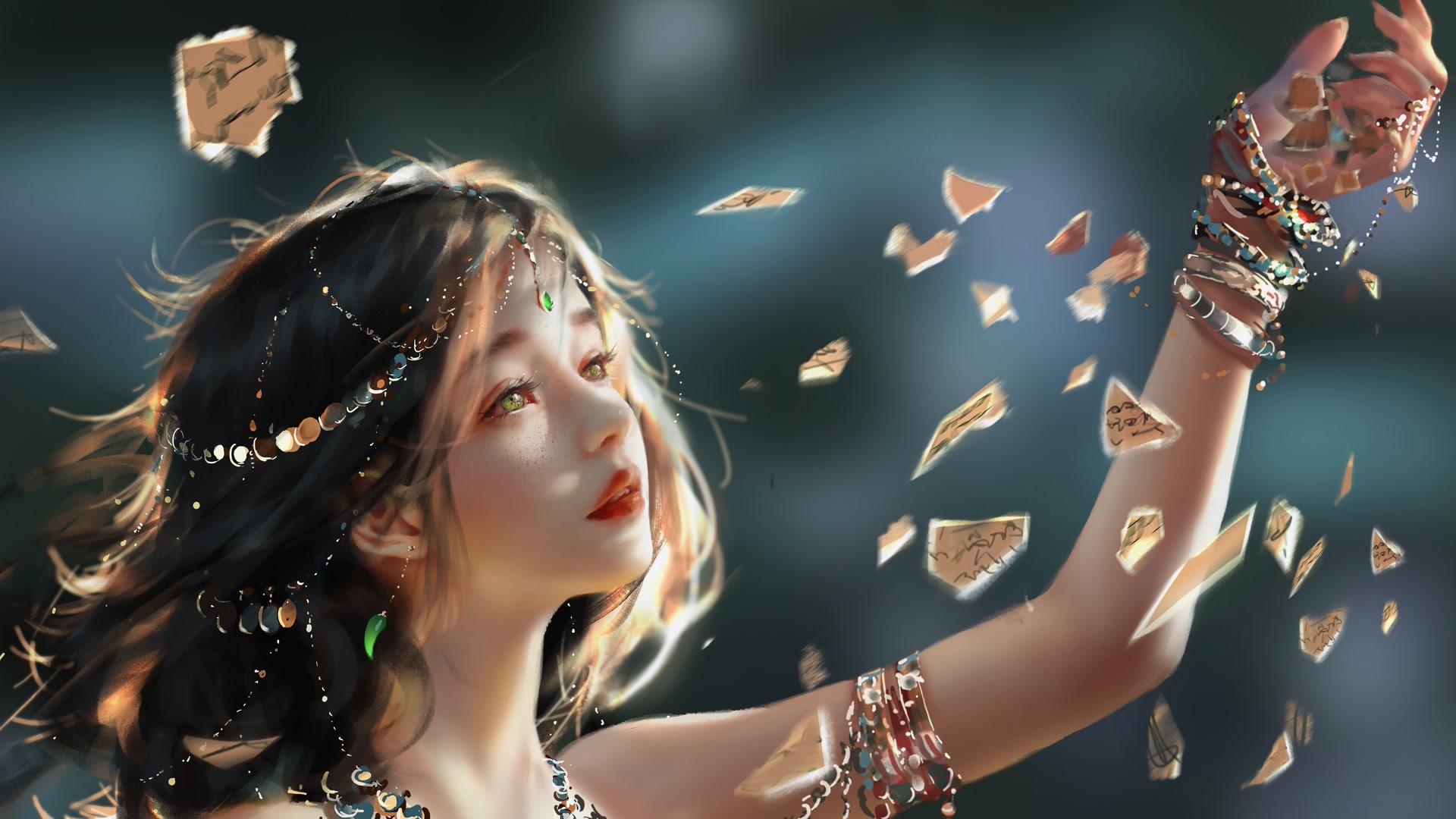 碎光中的少女