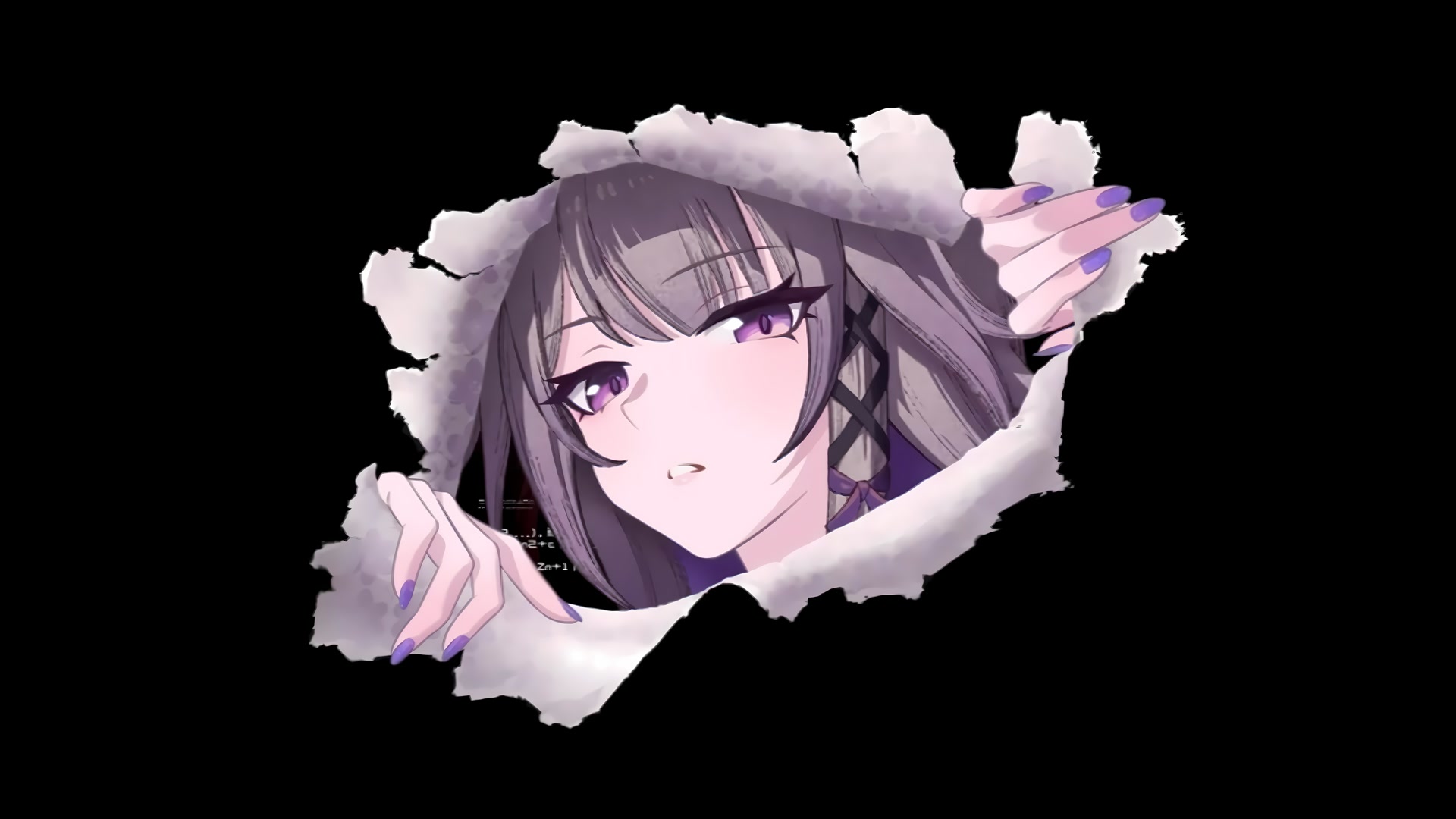 紫瞳少女撕纸