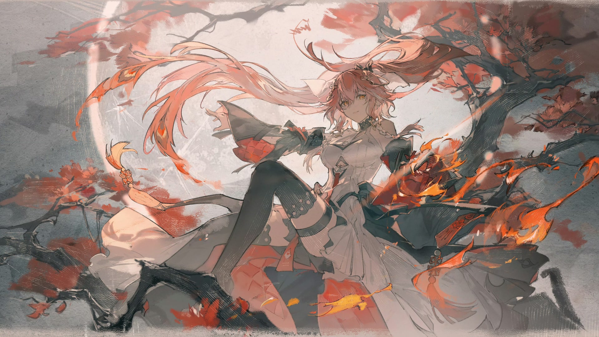 红枫烈焰少女
