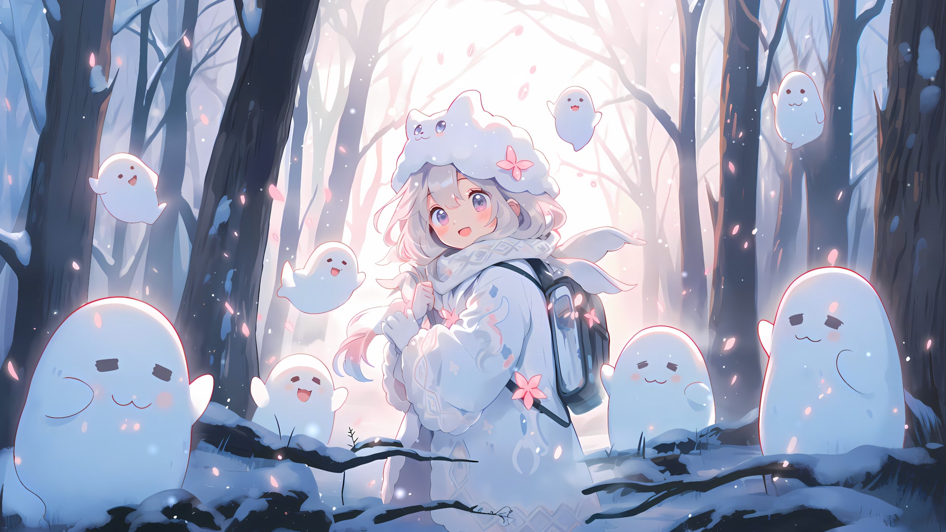 雪林少女幽灵