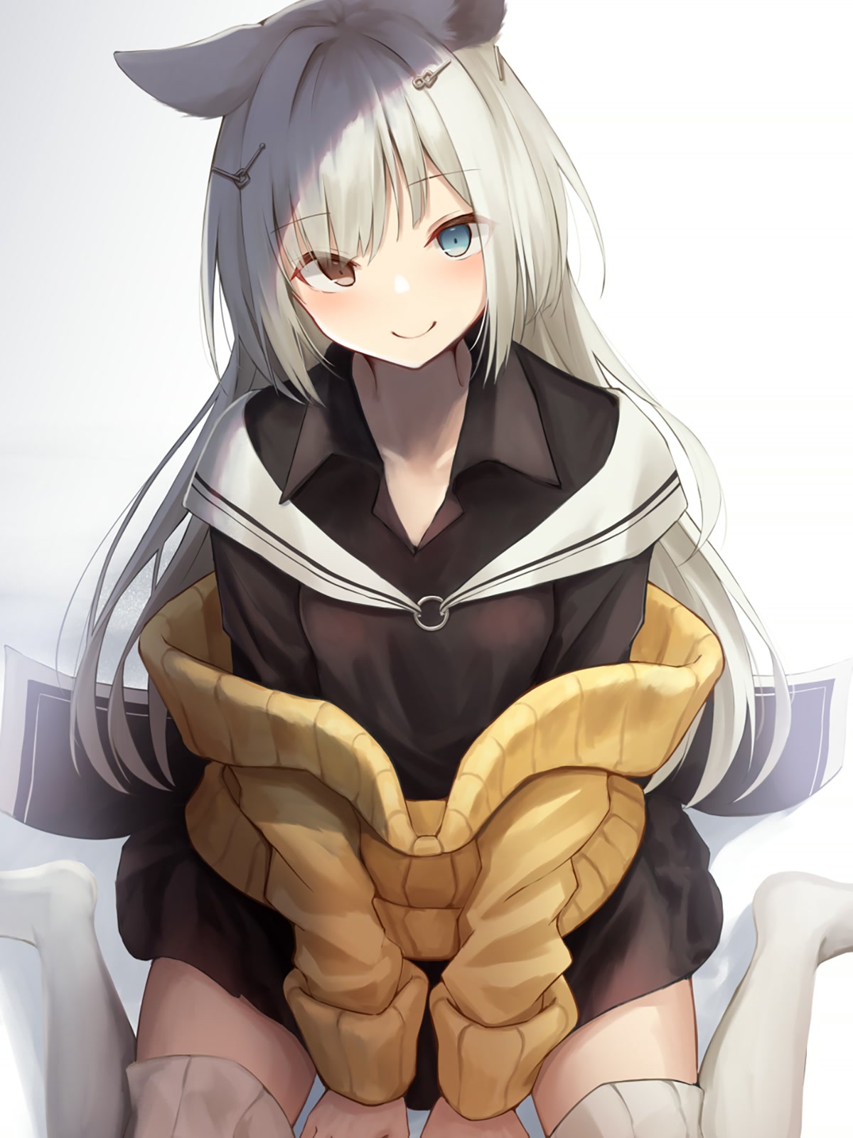 兽耳少女微笑