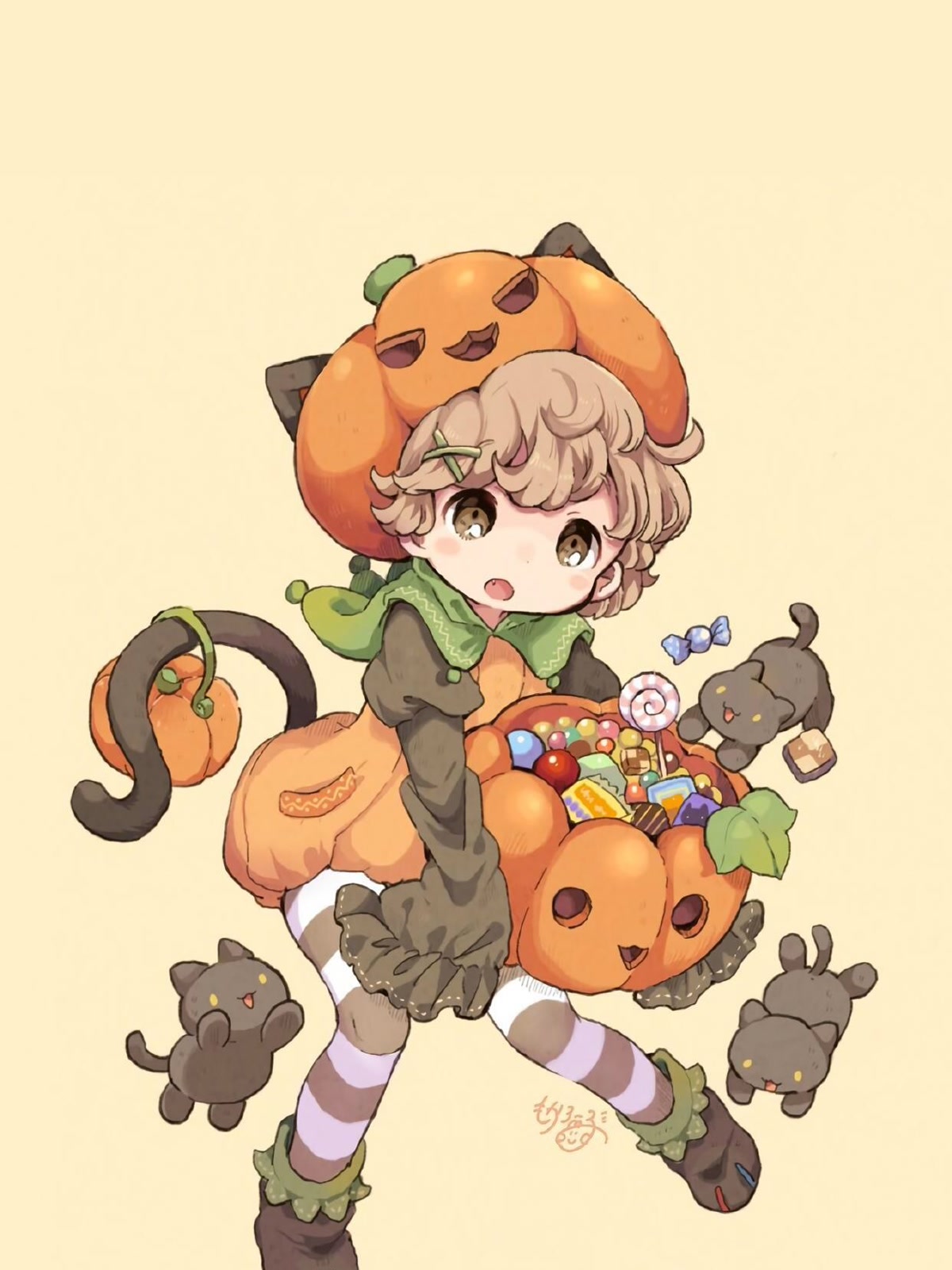 南瓜猫女孩