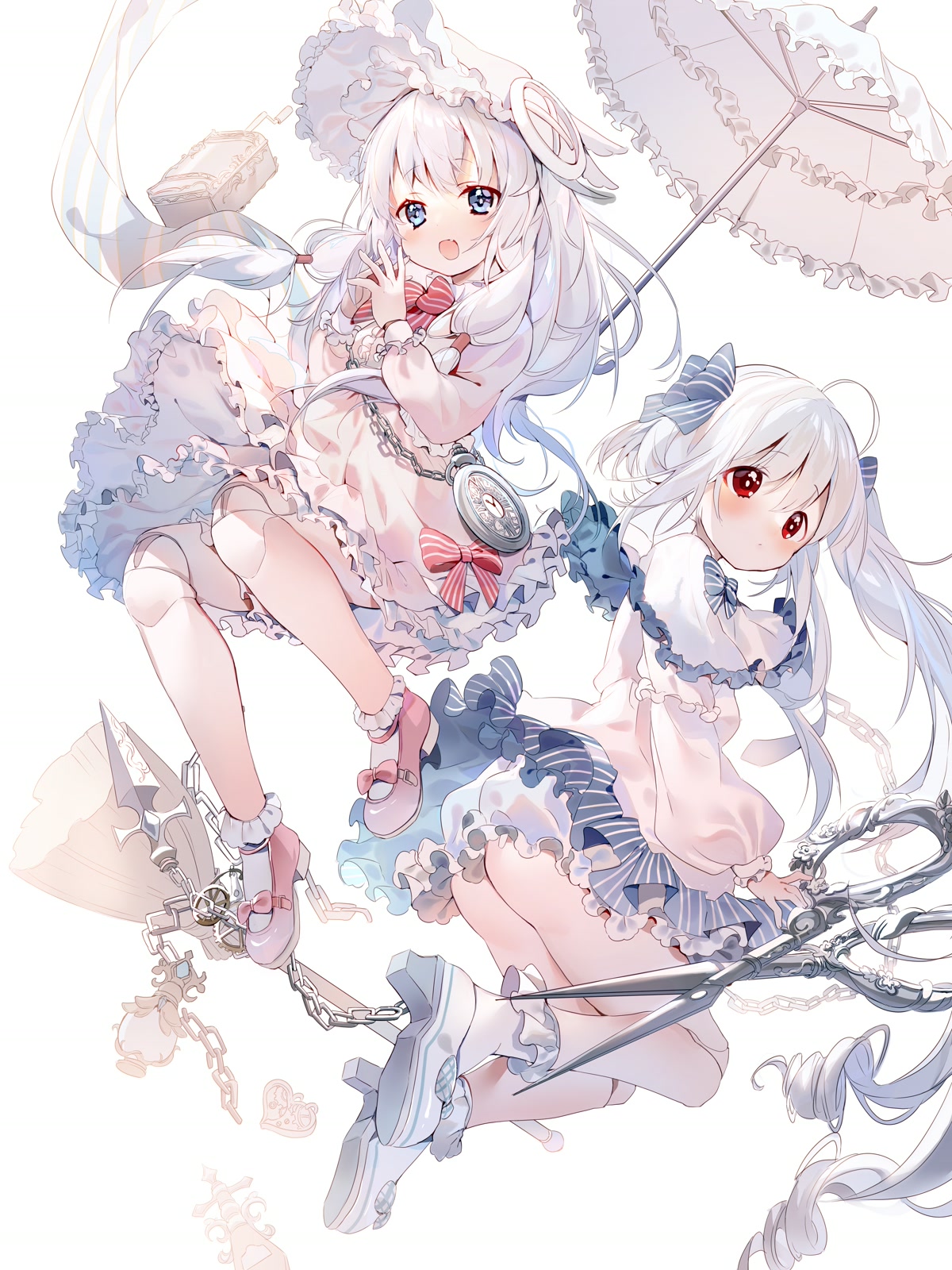 双女伞下共舞