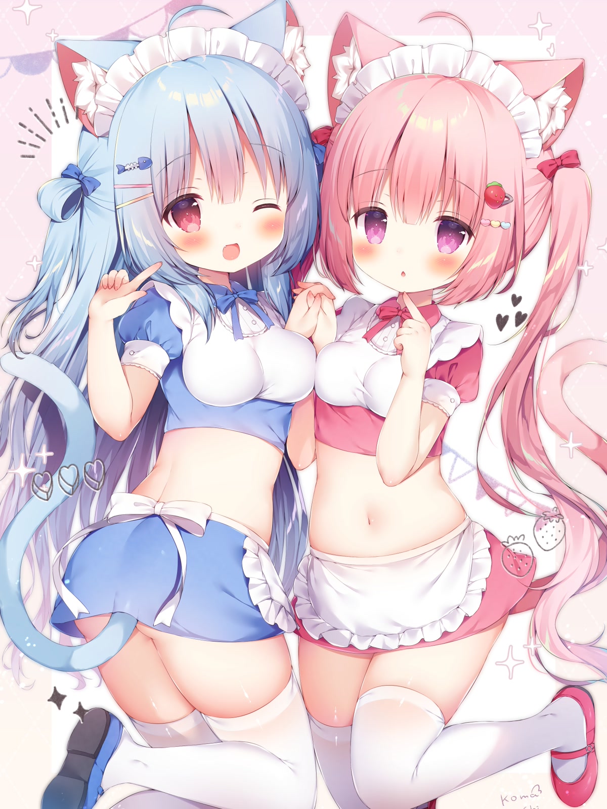 双猫耳少女
