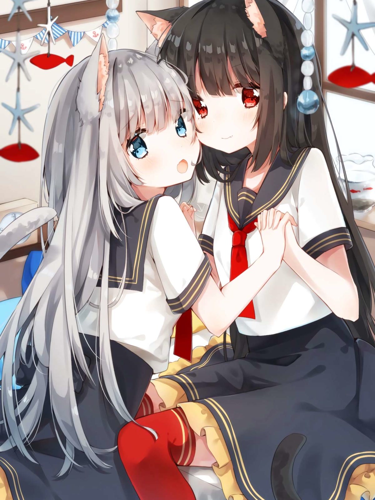 双生猫耳少女