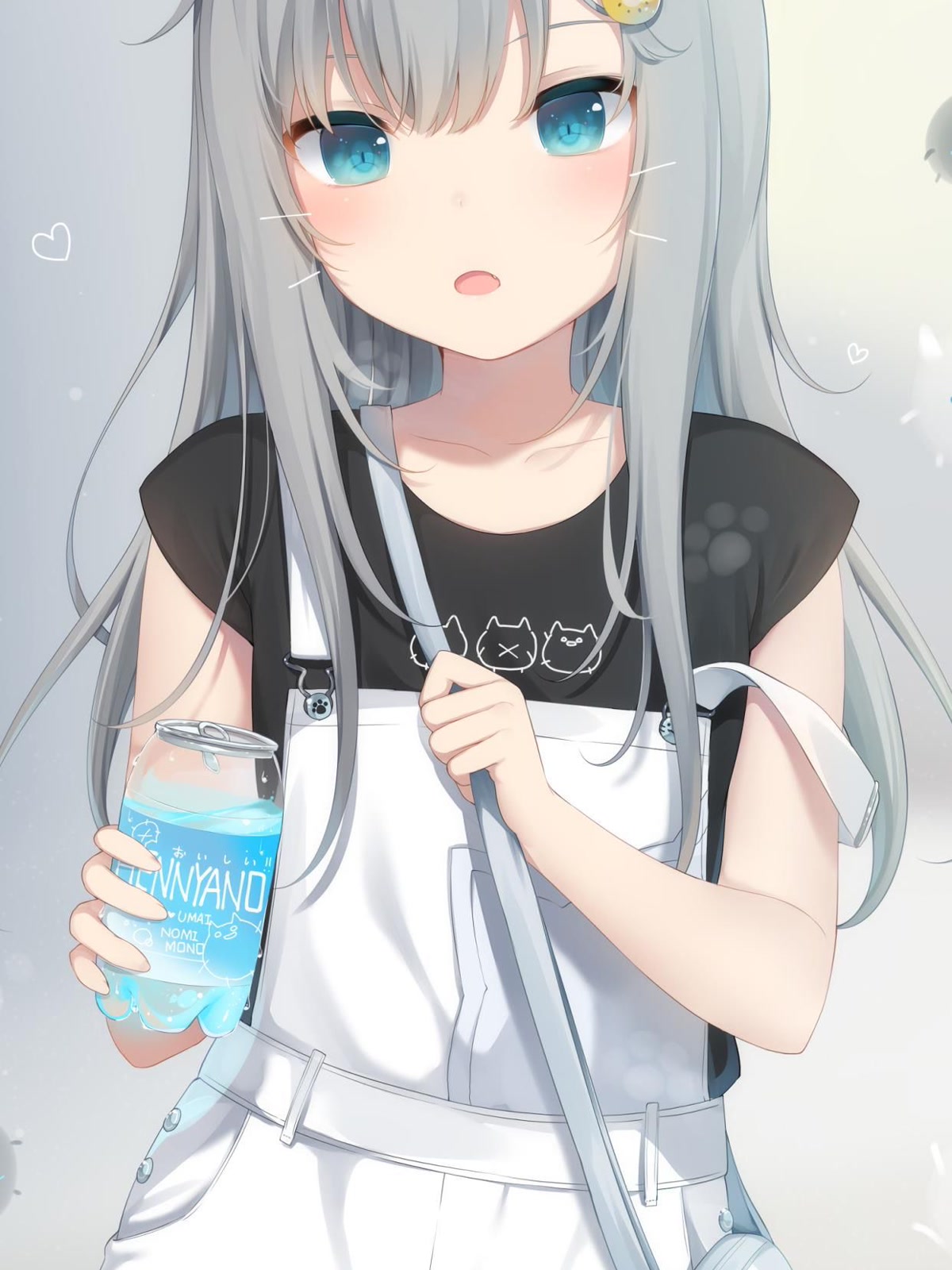 灰发少女持水瓶