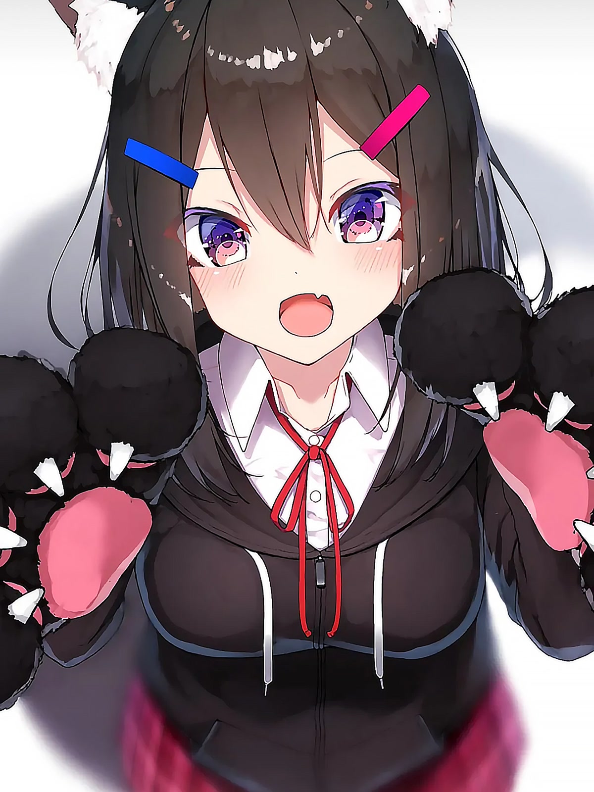 猫耳少女俏皮