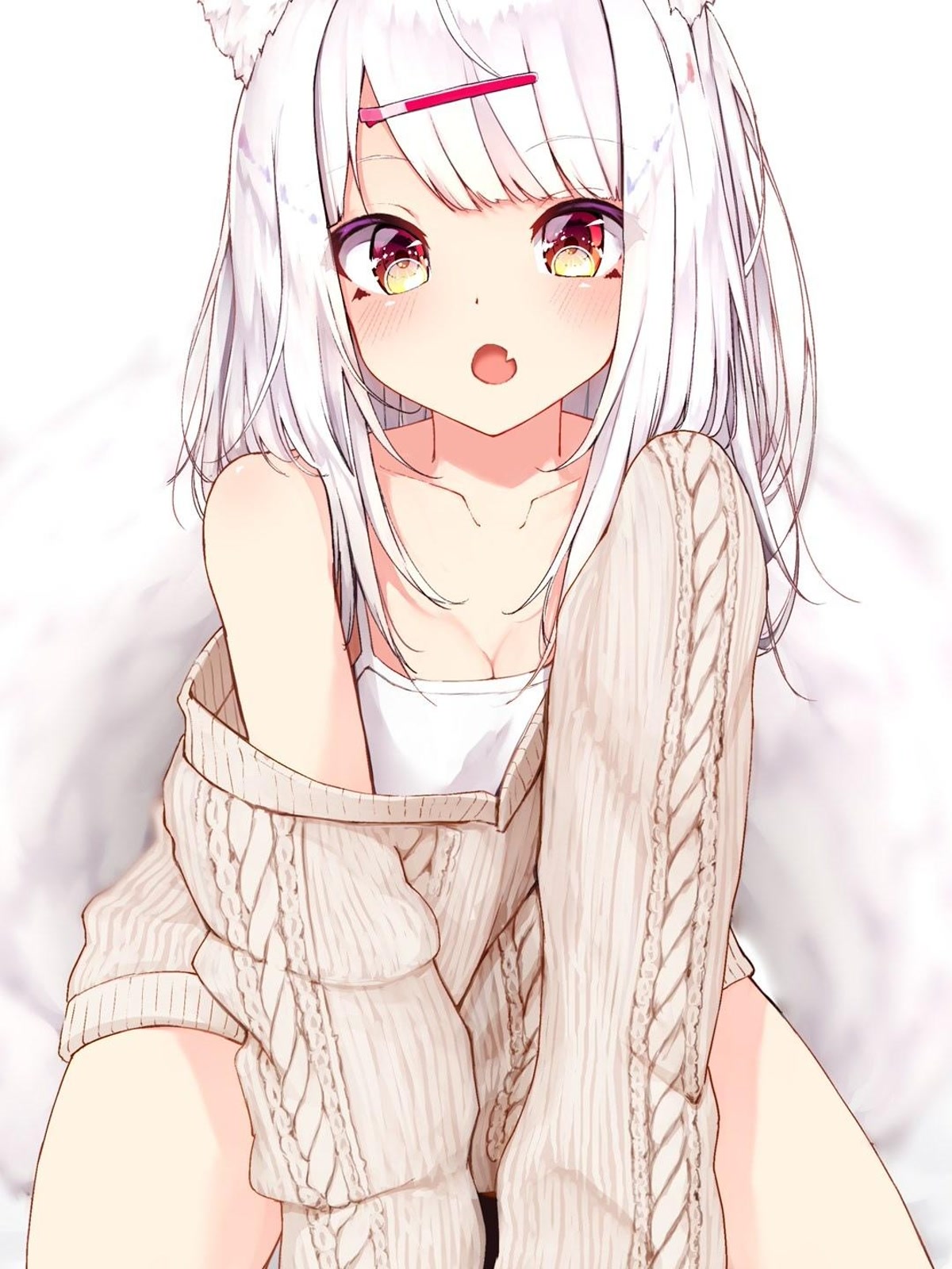 猫耳少女毛衣