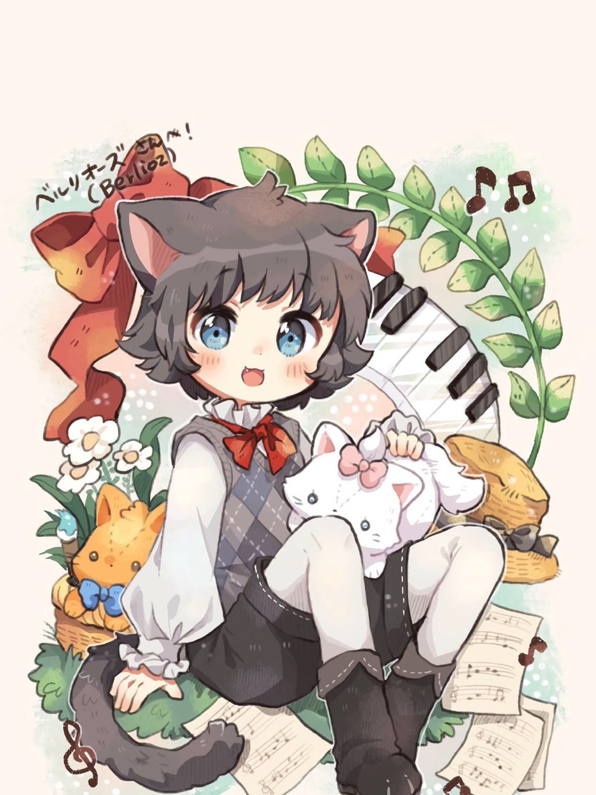 猫耳少年奏乐