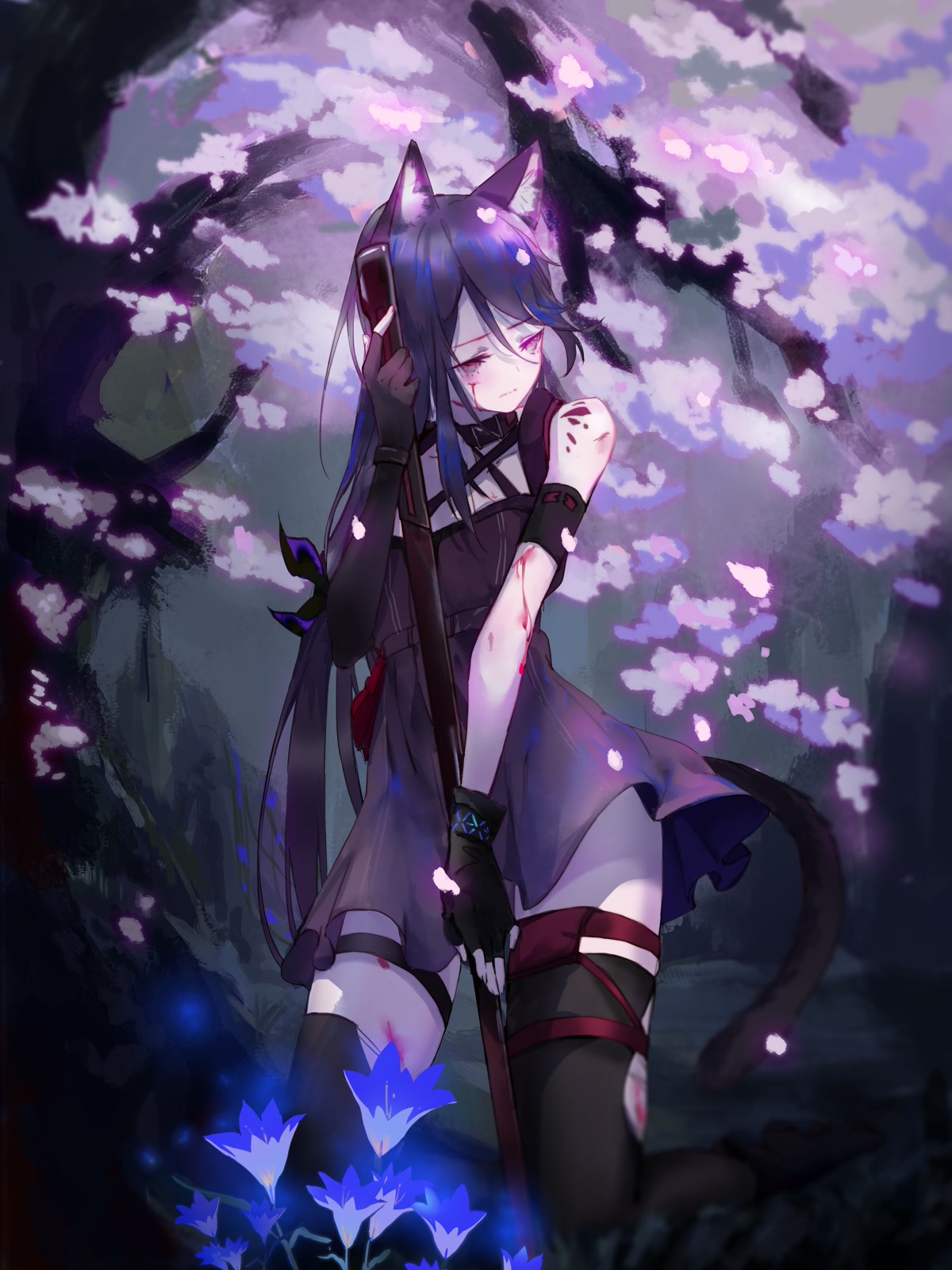 紫夜樱影少女