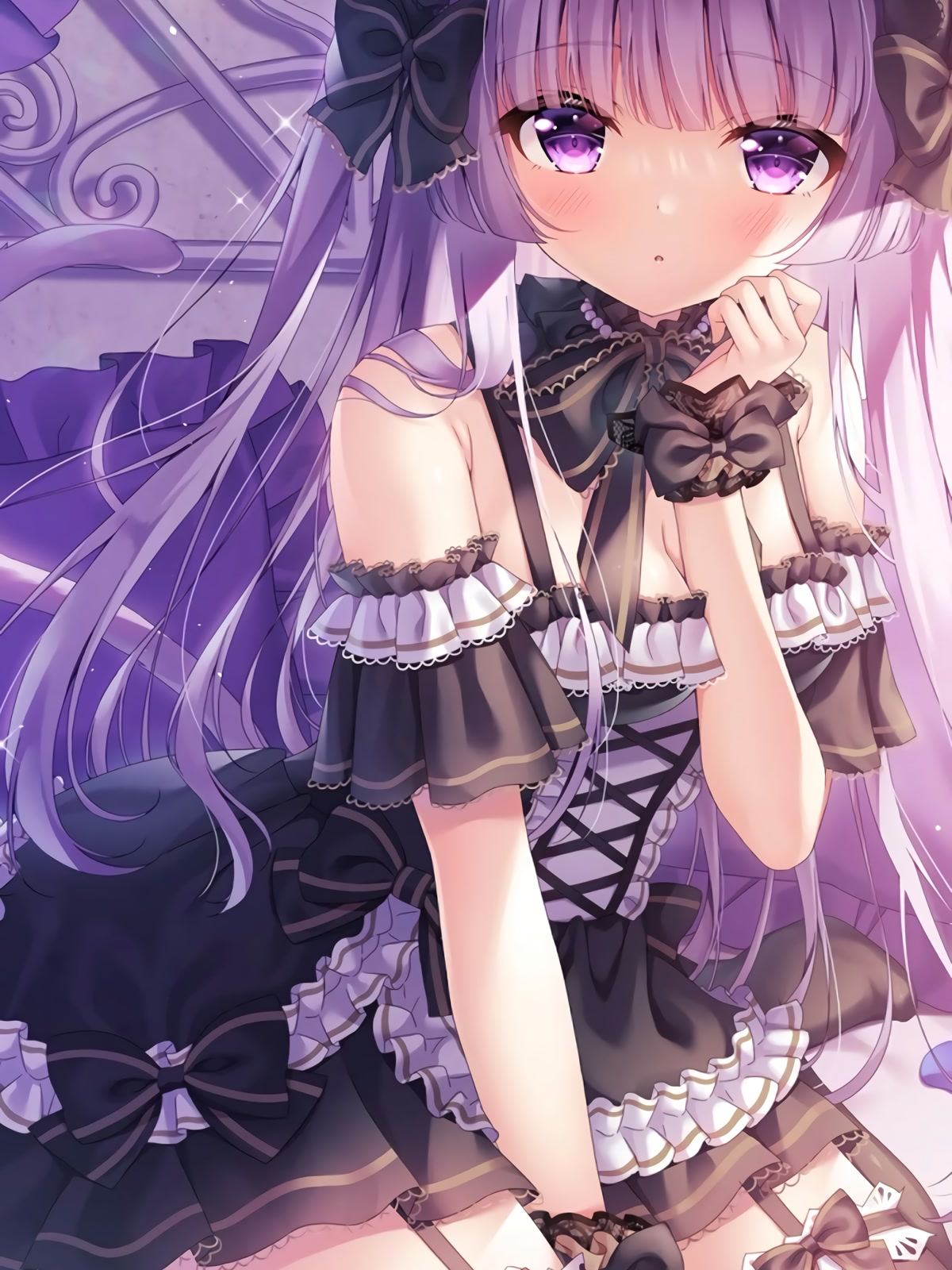 紫瞳猫耳少女