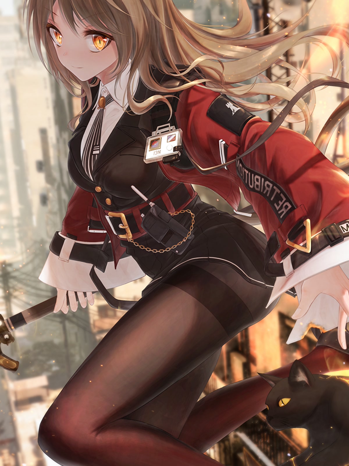 红发猫耳少女