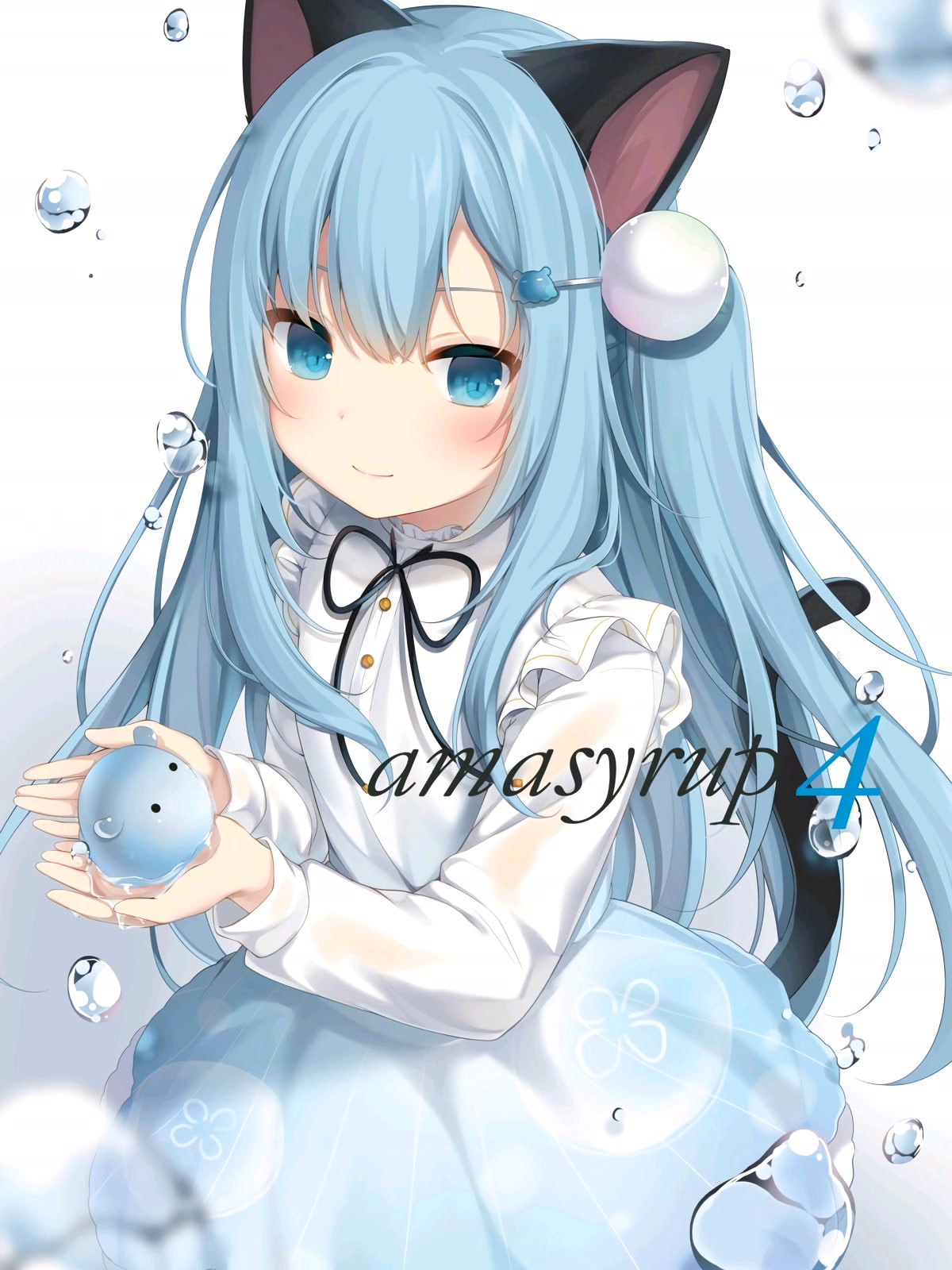 蓝发猫耳少女