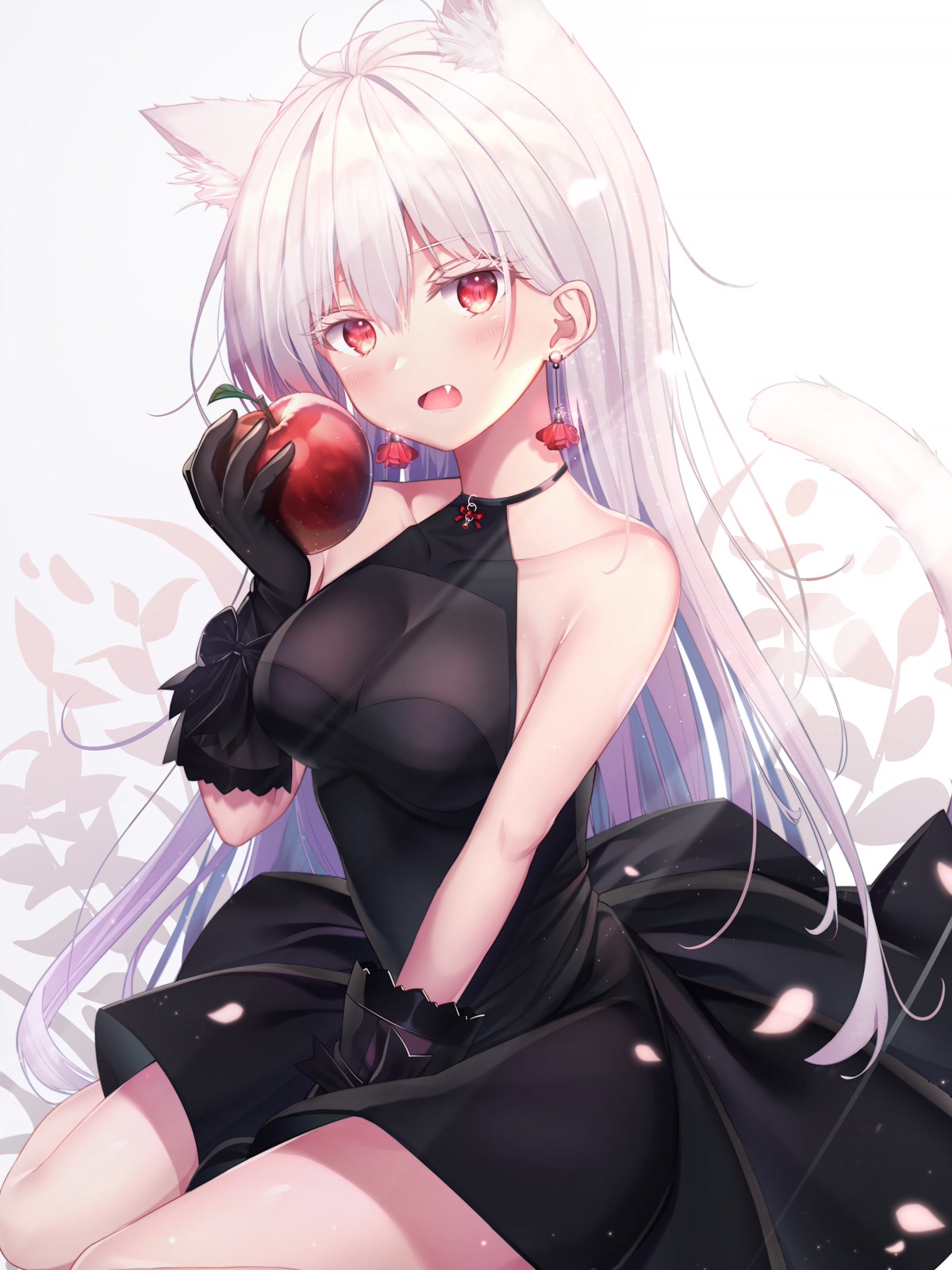 黑裙猫耳少女