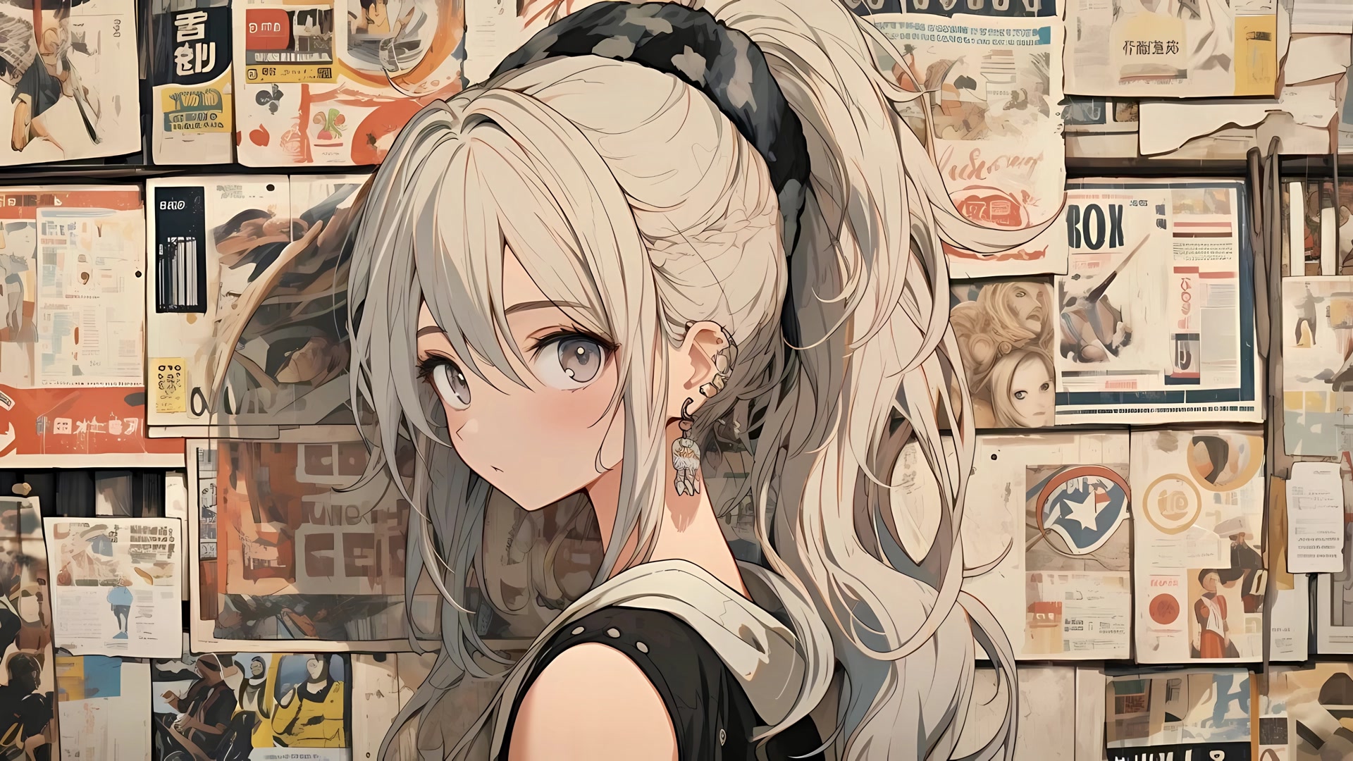 银发少女回眸