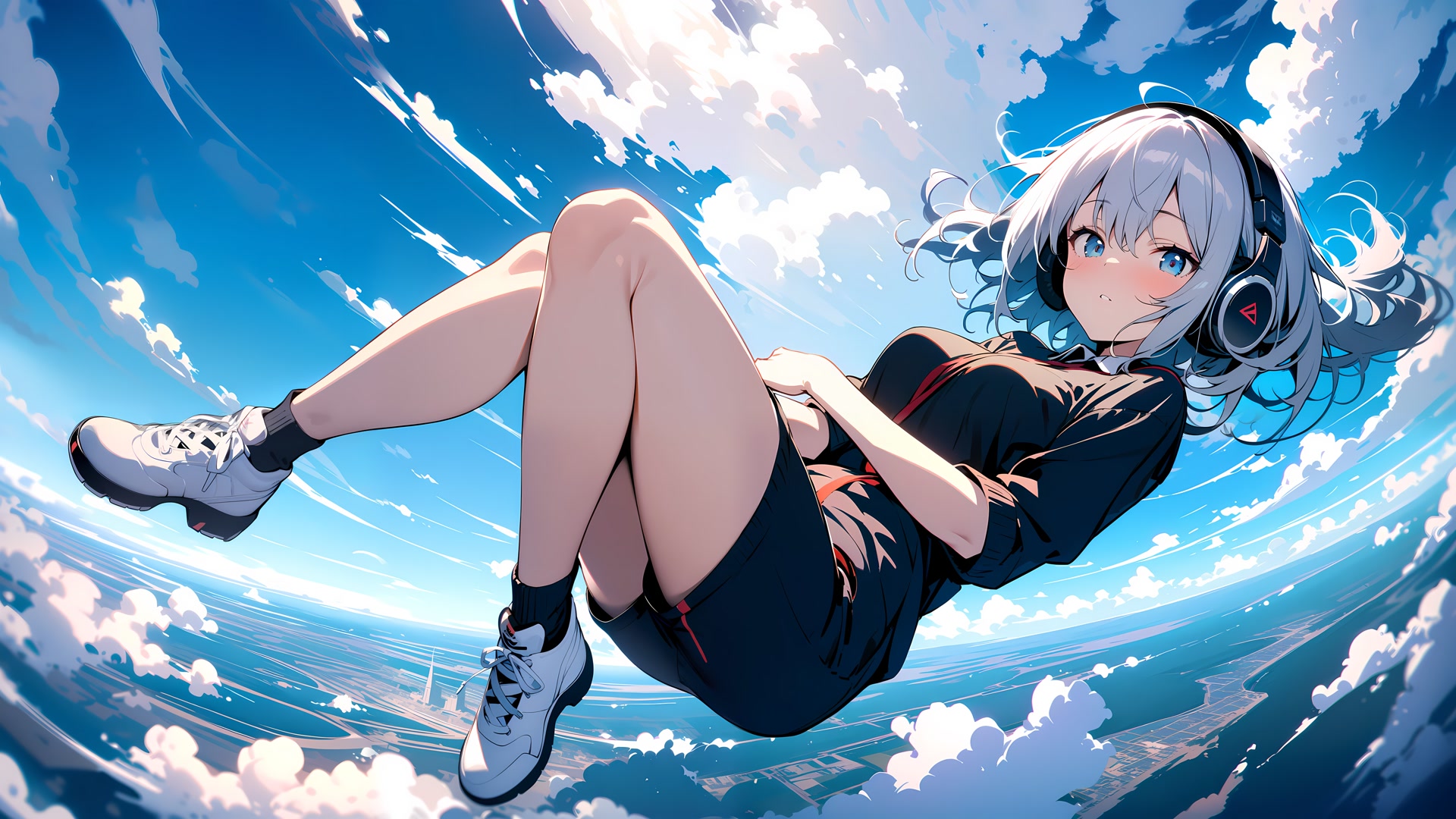 云端漫步少女