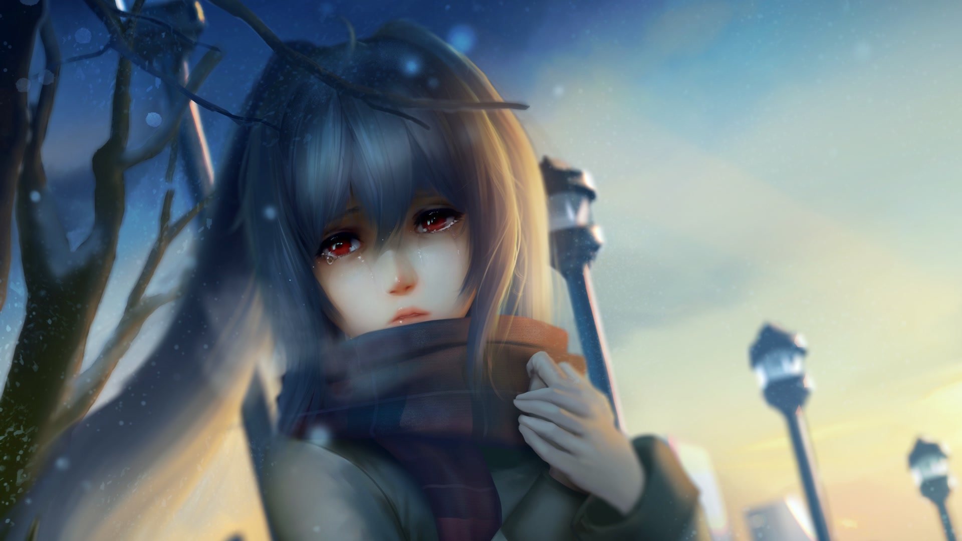 红眸少女泪