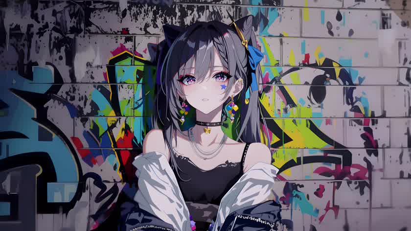 涂鸦猫娘