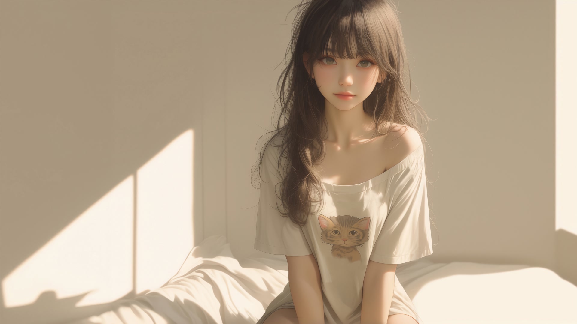少女午后光影