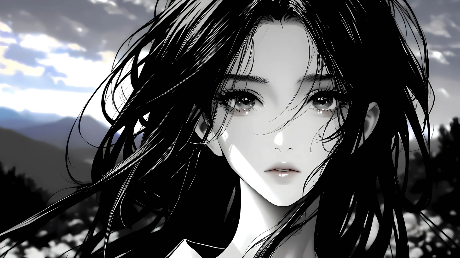 清冷动漫少女