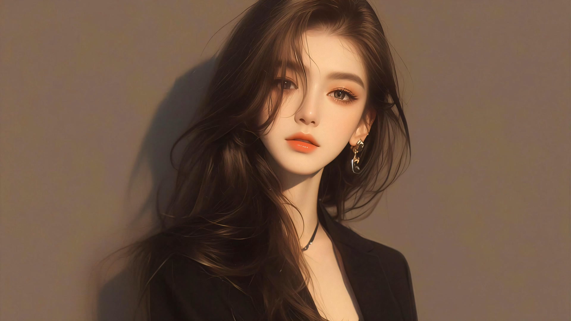 清冷气质美女