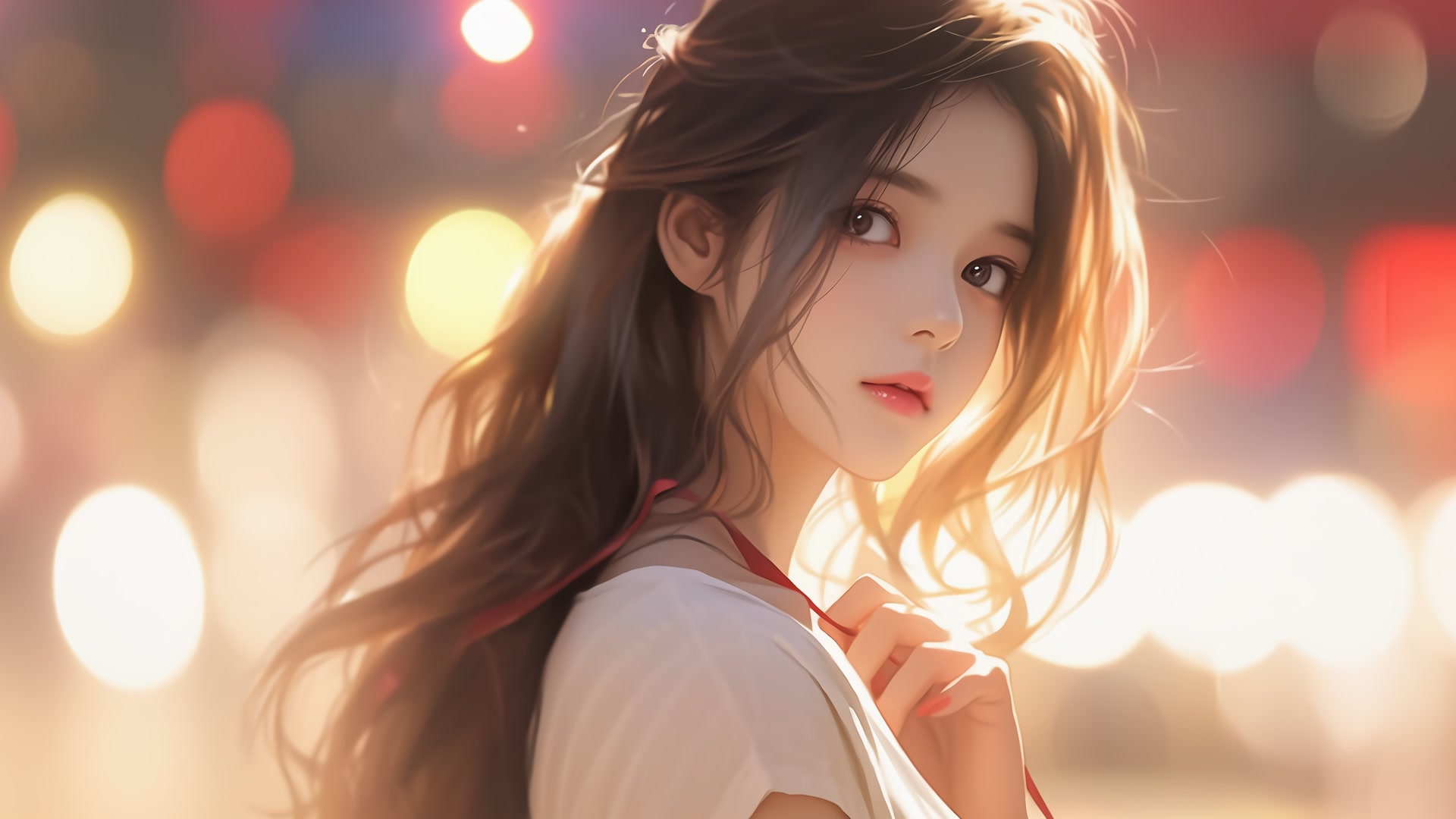 温柔少女回眸