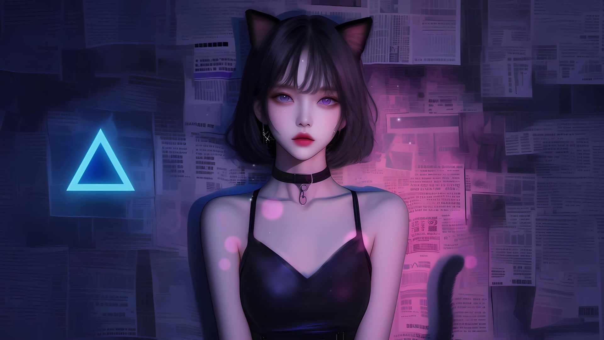 赛博猫耳少女