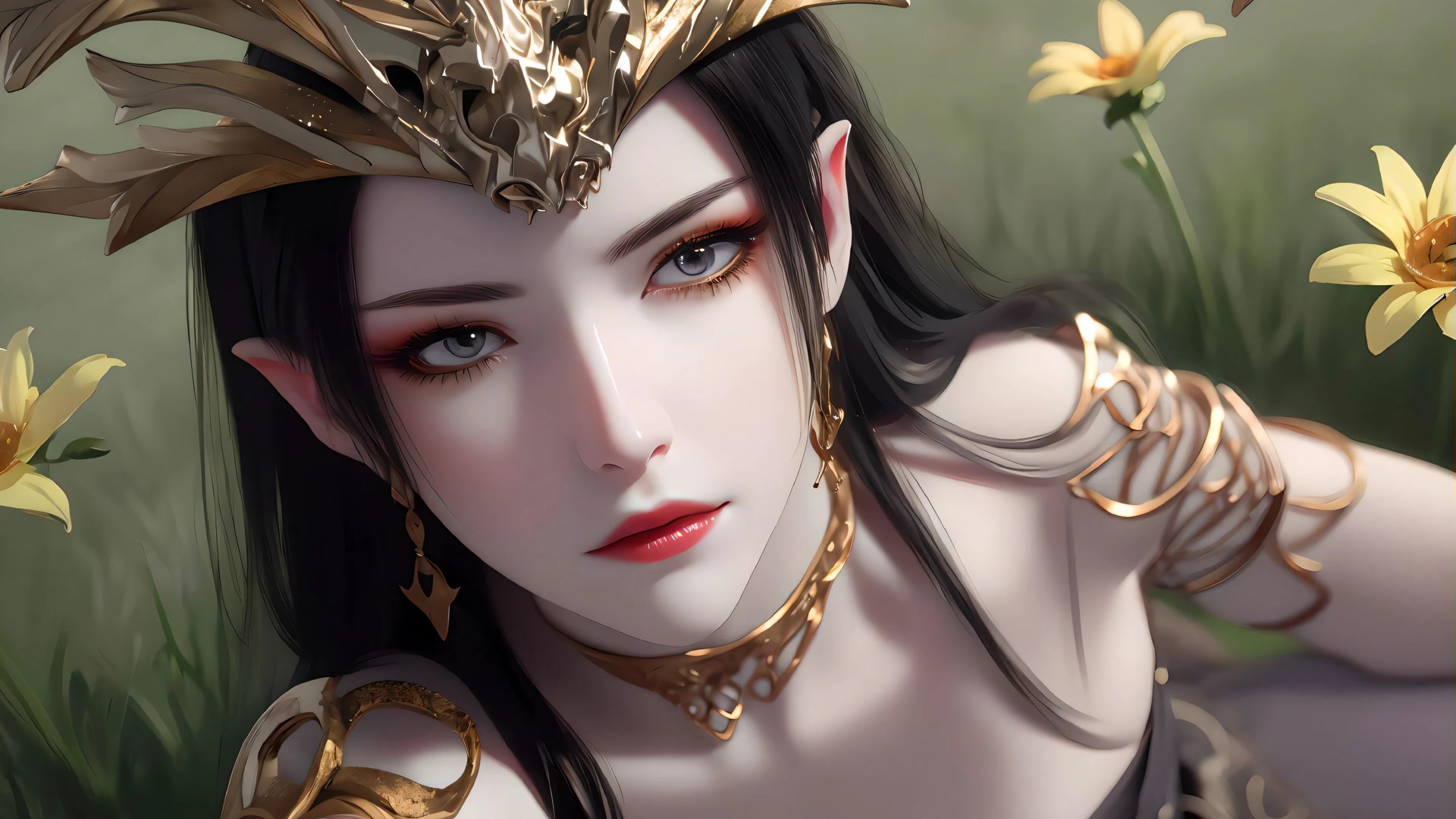 金冠精灵少女