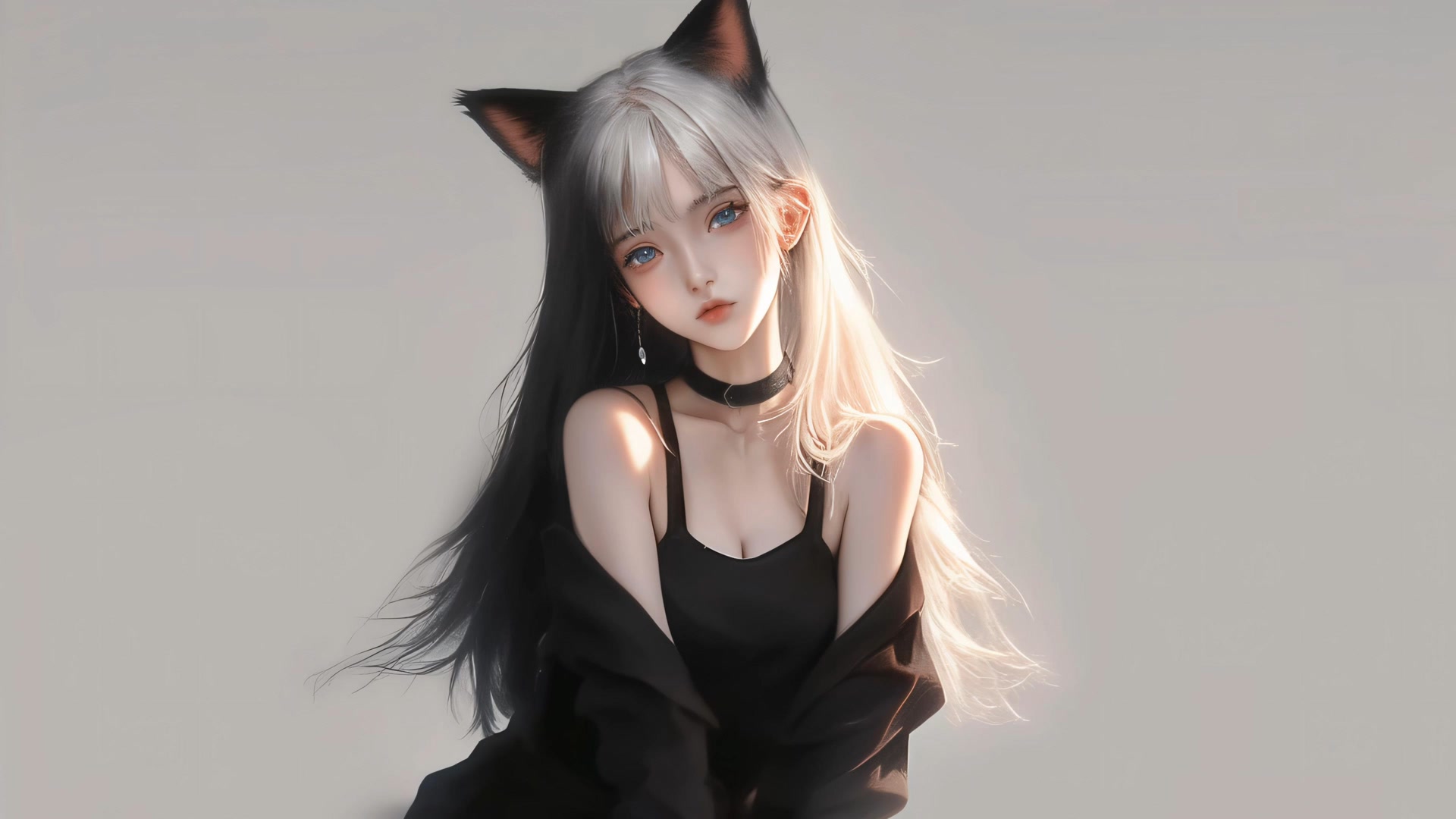 黑猫少女壁纸