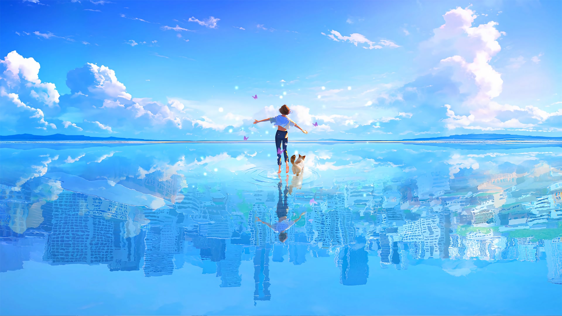 天空之镜漫步